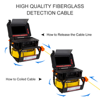 Caméra d'inspection de tuyau de 65ft 10.1 ''moniteur avec DVR, caméra vidéo de l'équipement IP68 d'inspection de tuyau avec le compteur et le clavier de mètre
