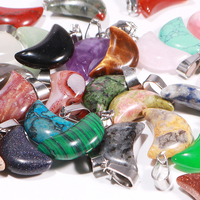 Perles de lune en pierre précieuse de cristal de guérison naturelle, pendentifs, breloques pour la fabrication de bijoux, bricolage, Reiki, chakra, énergie, cadeau spirituel, collection