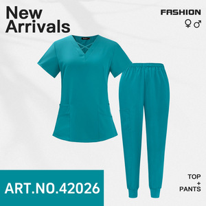 Vente en gros d'allaitement Combinaison de jogging pour femmes personnalisable Poly rayonne Spandex Jogger Design Uniforme d'hôpital - Product Image 4