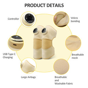 Masajeador de rodilla con calefacción, masajeador de compresa caliente inalámbrico portátil para rodilla, alivia el dolor y la presión articular - Product Image 4