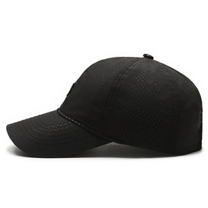 Quick-Drying Breathable Mesh Baseball Cap For Men Outdoor Sports Hiking Sun Protection Black - Product Image 2