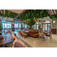 Restaurantmöbel Sitzbänke Industriestil Metall-Sessel Restaurant Oval Runde Form Sitzbänke