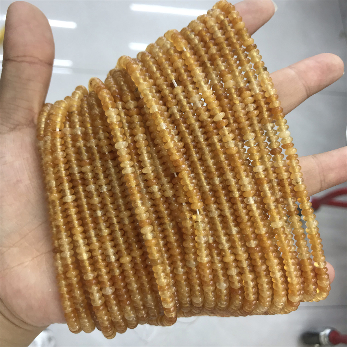 Hot Selling Natural Crystal Loose Stone Beads 2*4mm Gemstones Handmade Beads Mix Colour Polish Style for Jewelry Making