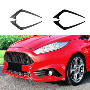 Autocollants pour pare-brise avant Ford Fiesta ST MK6 2012-2017, texture carbone noir piano, autocollants adhésifs pour voiture - Product Image 5