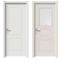 Haute qualité personnalisé MDF porte de chambre en bois 100% étanche WPC moderne salle de bain porte Surface finie haute valeur de décoration