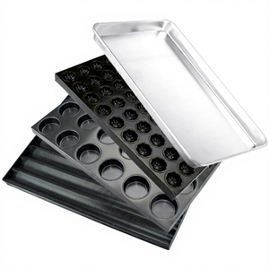 Juego <span class=keywords><strong>de</strong></span> Moldes para Hornear <span class=keywords><strong>de</strong></span> Acero al Carbono, Acero Inoxidable y Aluminio para Pizza, Galletas, <span class=keywords><strong>Pan</strong></span>, Pasteles y Bizcochos - Product Image 1