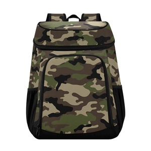 30 Can Fashion Custom Logo <b>Cooler</b> Portable Camo Design Nylon Fabric Camping <b>Backpack</b> Insulated <b>Cooler</b> Bag for Beach BBQ - Product Image 1