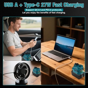 Adaptador de Corriente para Batería de 18V a 12V con Encendedor de Cigarrillos para Auto, 240W de Potencia para Dispositivos de Vehículo, <span class=keywords><strong>USB</strong></span>/Tipo-C - Product Image 4
