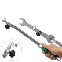 Barre d'extension avec clé dynamométrique et clé à cliquet Barre d'extension réglable universelle Outil de réparation automatique Barre d'extension de clé