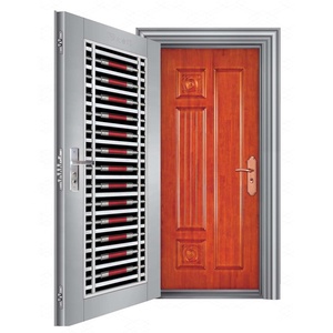 Bon marché Cadre En Verre Fer Gril Moderne de Couleur Vive de Style De Luxe En Acier Inoxydable Porte Conception de Grilles de <span class=keywords><strong>Photos</strong></span> - Product Image 2