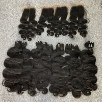 Proveedor de doble dibujado Remy sin procesar Virgen cruda a granel cabello humano 10A 12A 15A grado indio crudo indio paquetes de cabello estilo ondulado