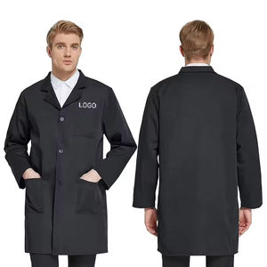 Batas de médico clásicas de alta calidad hechas a medida para hombres, batas de laboratorio para médicos, uniforme clínico - Product Image 3