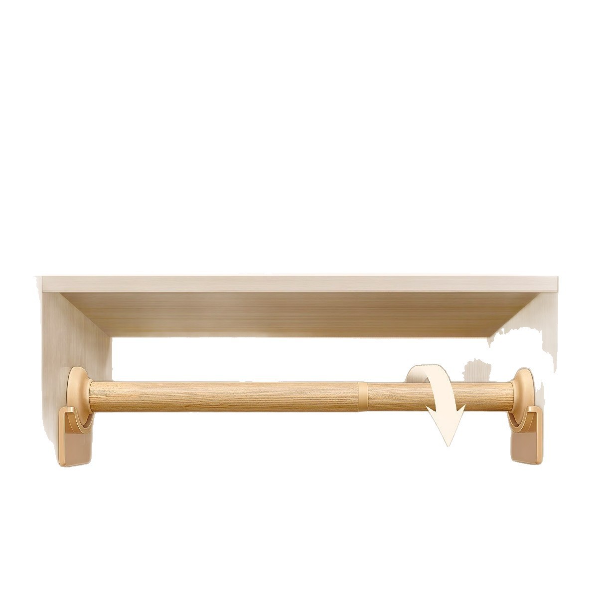 Natural wood grain - Telescopic installation [Paste version]