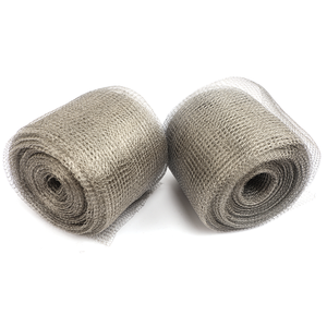 Limpiador de plantas Costura a rayas Destilación de gas Rollo decorativo grueso EMC Wiretinned Manga de grado de caballo Malla de alambre tejida con dedos - Product Image 5