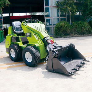 Mini-chargeuse compacte sur roues, chargeuse frontale, 16,8 kW, 1100 kg, pour jardin, ferme et travaux de construction, moteur diesel/essence - Product Image 2