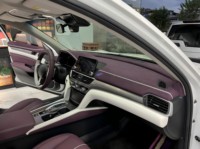 Kit de rénovation intérieure de luxe violet et blanc pour Honda Accord / Inspire, garniture de tableau de bord en daim, housse de siège en cuir, garniture de panneau de porte
