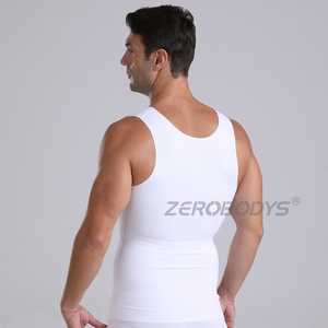 ZEROBODYS 103 Fajas per gli uomini modellanti del corpo abbraccio corpo allenamento stretto camicia nera a compressione canotta - Product Image 3