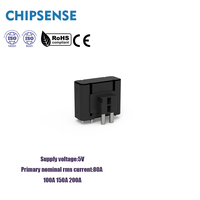 Sensor Arus Hall Loop Tertutup Pabrik CS1V PB00 80A-200A Pemasangan PCB 5V Akurasi Tinggi untuk UPS Servo Inverter BMS