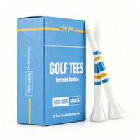 Personnalisation de logo, tee de golf en plastique sur mesure avec support, sac en plastique ou en bois, boîte à cigarettes en bambou, emballage en vrac personnalisé, marqueur