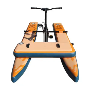 Funworldsport obral Pedal sepeda danau sepeda air laut kualitas tinggi Pedal sepeda perahu tiup mengambang