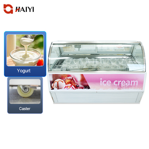 Congelador Vertical de Vidrio para Helados Haiyi, Congelador Comercial para Exhibición de Helados - Product Image 3