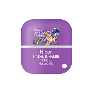 New Design Dual Nasal Inhaler Stick For Nasal Congestion Reduce Snoring Refresh Brain 5 Fruit Flavors