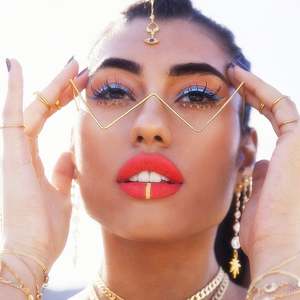 Novedades en Gafas de Moda de Lujo para Mujer, Monturas de Gafas con Forma de V sin Lentes, con Diamantes de Imitación - Product Image 2