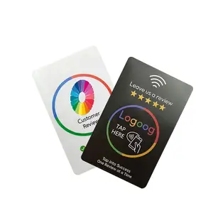 2024 High Quality Factory Customization NFC Social Media Card Review on Google Business Cards NFC Review Cards