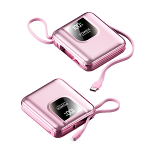 New Releases 2025 LED Power Bank 10000mah PD 22.5w Fast Charging Portable Cute With CL Cable Charger Power Banks for Phone