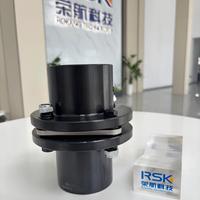 OEM 45 #   Accouplement en acier noir, simple, en acier inoxydable SUS301, avec clé, pour moteur et pompe, OD126 L196 ID15-50mm, personnalisé