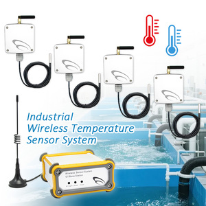 4 <b>Sets</b> Wireless Temperature Sensor System, Environmental Monitoring System for Aquaculture <b>Farm</b> Temperature Control - Product Image 1