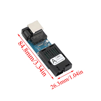 1 paire de mini convertisseurs de média optique Gigabit 10/100/1000 Mbps monomode 3 km UPC/APC avec port SC