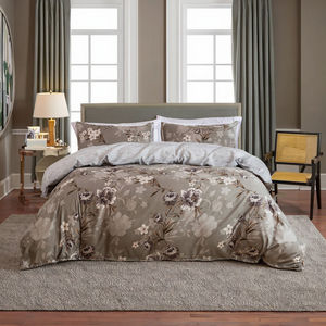 <span class=keywords><strong>Funda</strong></span> de edredón y <span class=keywords><strong>funda</strong></span> de almohada de tres piezas con estampado de plantas y flores europeas y americanas, juego de cama para uso doméstico y de boda - Product Image 1