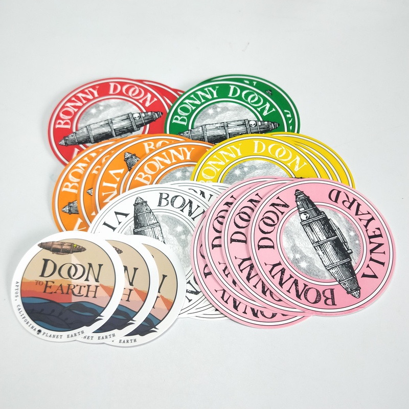 Foil Waterproof Vinyl Labels Round Sticker