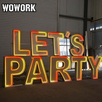 WOWORK 2026 RGB Télécommande via application, Enseigne lumineuse LED néon en acrylique de 90 cm (3 pieds) en forme de chiffres, pour décoration d'anniversaire, de mariage et de fête