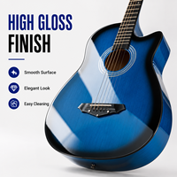 38 Inch Beginner Acoustic Guitar OEM Factory Student Guitar With Truss Rod Wholesale Classical Cutaway Guitar