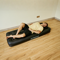 Matelas Gonflable OUTAFUN à Ressorts Ensachés, Fermeté Moyenne, Design Moderne, Idéal pour la Maison, la Chambre, l'Appartement, l'Hôtel, les Voyages et le Camping