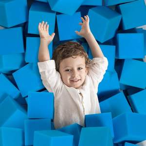 Cubes de rembourrage en mousse 24 pièces 5 pouces pour gymnastique, trampoline, rembourrage de protection multisports, Freerunning, <span class=keywords><strong>Parkour</strong></span>, Skate - Product Image 1