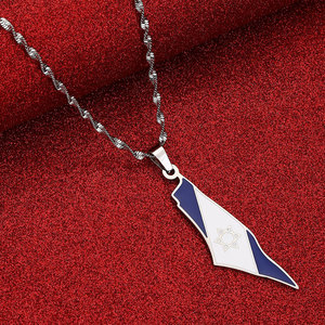 Collier de carte en acier inoxydable véritable 18 carats en or anti-ternissement, collier étoile de David, étoile juive religieuse pour femmes hommes filles - Product Image 2