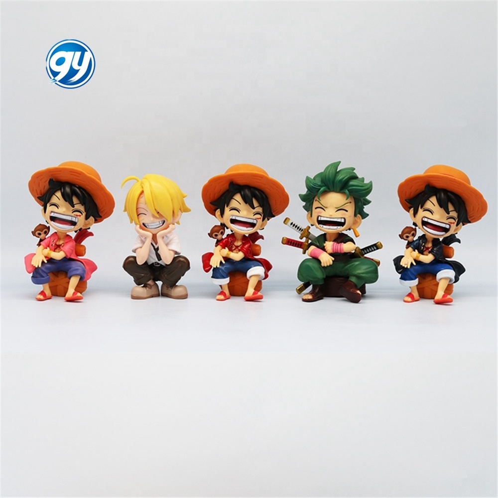 13cmワンピースアニメフィギュア座って笑うルフィアクションフィギュア