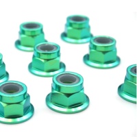 Écrous hexagonaux M8 GR5 en titane à verrouillage automatique en nylon, anti-déchirure, usinage CNC, électroérosion à fil – Vente chaude