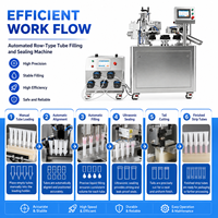 Dikey Otomatik Jel Tüp Dolum ve Kapatma Makinesi Kolay Temizlenir ve Bakımlıdır Dayanıklı ve Güvenilir
