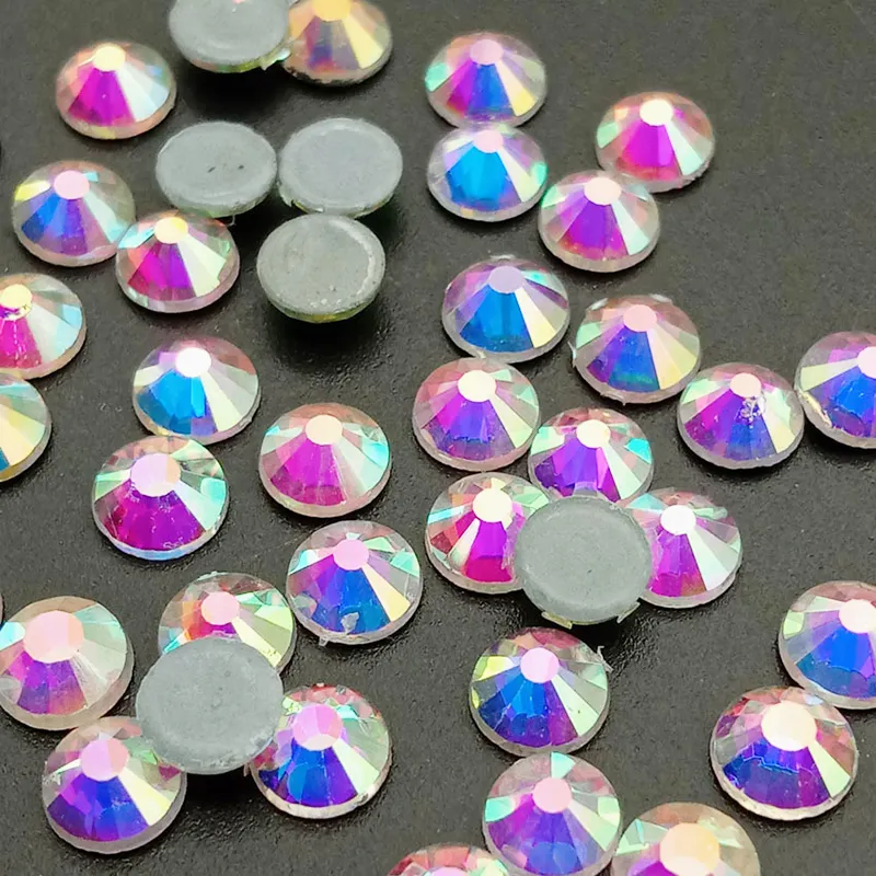 Wholesale Glass Iron On Rhinestone Crystal Heat Transfer Washable Back Bulk Hotfix Rhinestones