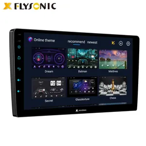 Flysonic-REPRODUCTOR Multimedia para coche, pantalla táctil 2.5D, 9 pulgadas/10 pulgadas, android, Monitor de visión trasera, estéreo, MP5, audio