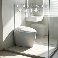 Toilette intelligente élégante en forme d'œuf avec eau chaude instantanée, séchage à l'air chaud et siège à fermeture douce pour la décoration d'hôtel