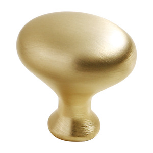 Pomo elíptico de aleación de zinc para gabinete, tirador de un solo orificio para muebles, cajones, armarios y cómodas - Product Image 4