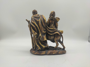 Figuras de bronce para decoración del hogar, moldes de Estatua de la Santa <span class=keywords><strong>Familia</strong></span>, conjunto de Natividad, escultura de figura de Navidad - Product Image 4