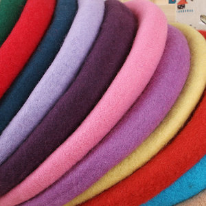 Artiste peintre français hiver décontracté logo personnalisé broderie types d'enfant tweed vente en gros saoudien cachemire fourrure laine béret chapeau fille - Product Image 3