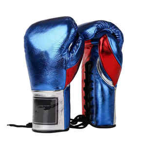 Venta al por mayor de guantes de boxeo hechos en Pakistán diseño personalizado cuero genuino resistente - Product Image 3
