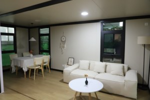 40ft casa contenitore espandibile casa prefabbricata con tetto isolato e porta di vetro per la casa Mobile Resort di lusso - Product Image 6